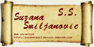 Suzana Smiljanović vizit kartica